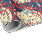 Unieke snowflake-decorrecties cadeaupapier (Rol Hoek)