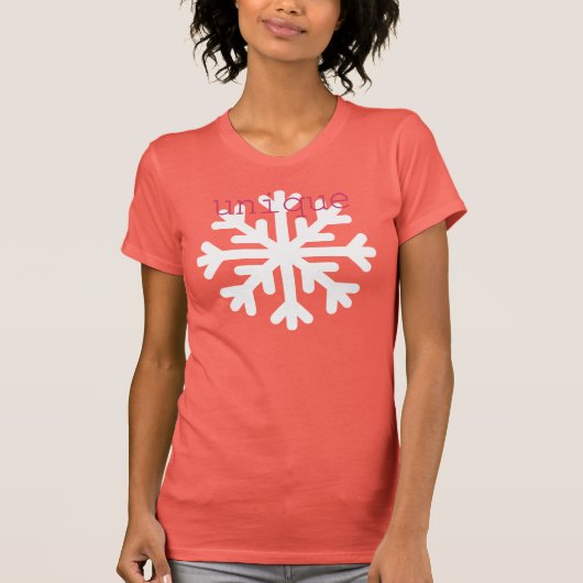 Unieke Snowflake T-shirt (Voorkant)