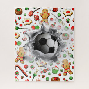 Unieke Soccer Holiday Gift Jigzaag Puzzle Legpuzzel