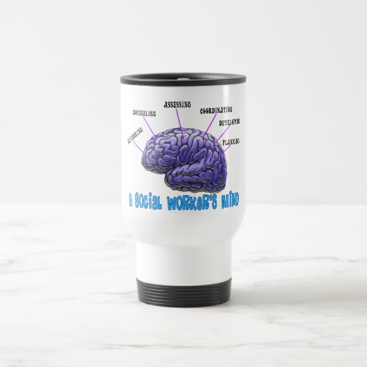 Unieke sociale werker Gifts-A Social Worker's Mind Reisbeker (Center)