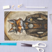 Unieke  Steampunk Fox Tissuepapier (Craft)