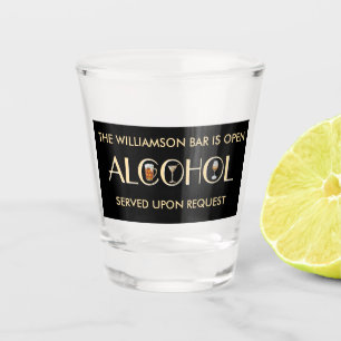 Unieke Stijlvolle Bier Wijn Martini Naam Shot Glas