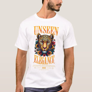 Unieke stijlvolle luipaard Elegante stedelijke kun T-shirt