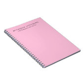 Unieke stijlvolle moderne elegante roze notitieboek (Rechterzijde)