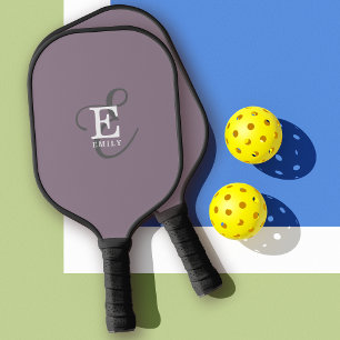 Unieke stijlvolle naam en monogram typografie Paar Pickleball Paddle