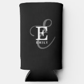 Unieke Stijlvolle Naam en Monogram Typografie Zwar (Voorkant)