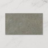 Unieke stijlvolle steen grijs achtergrond consulta visitekaartje (Achterkant)