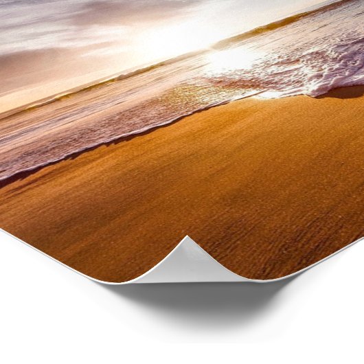 Unieke strandlandschap poster (Hoek)