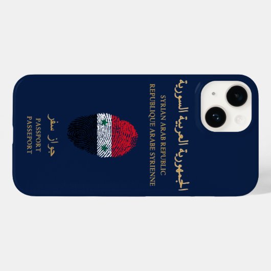 Unieke Syrische reispas — Souvenir afdrukken Case-Mate iPhone Case (Achterkant (horizontaal))