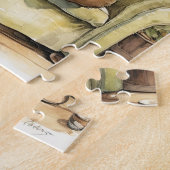 "Unieke teddybeer illustratie puzzel" Legpuzzel (Zijkant)