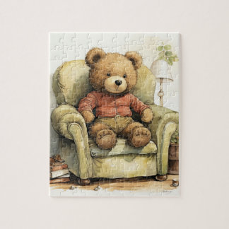 "Unieke teddybeer illustratie puzzel" Legpuzzel