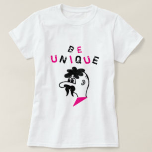 Unieke tekst T-Shirt DifferentMustache Mannen Fun