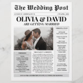 Unieke tijdlijn van het huwelijksprogramma van de (Voorkant)