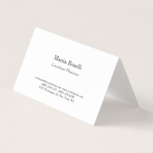 Unieke Trend Minimalist Consultant Artsenlinnen Visitekaartjes
