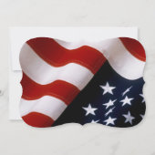 Unieke, trendy USA vlag Wedding Save the Date (Achterkant)