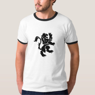 Unieke tribale Engelse lionenontwerpT-shirt T-shirt