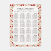 Unieke Tulp Boho Trouwstoelindeling Acryl Bord (Voorkant)