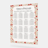 Unieke Tulp Boho Trouwstoelindeling Acryl Bord (Hoek)