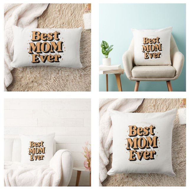  Unieke Typografie Beste Moeder Ooit Kussen (Pretty Unique Typography Best Mom Ever Pillows)