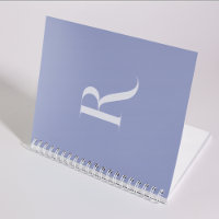 Unieke typografie Monogram Initiaal Clean Blue