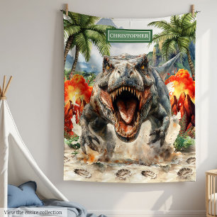 Unieke Tyrannosaurus Deken Gepersonaliseerd voor J