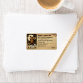 Unieke Uil Halloween thema artsy custom adres Etiket (Insitu)