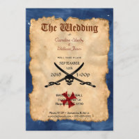 Unieke uitnodigende uitnodiging van de Pirate Skul