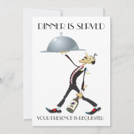 Unieke uitnodiging voor diner / bijeenkomst