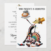 Unieke uitnodiging voor een bijeenkomst (Voorkant / Achterkant)