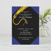 Unieke uitnodiging voor een graduatiepartij (Staand voorkant)