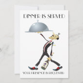 Unieke uitnodiging voor het eten/verzamelen van ge (Voorkant)