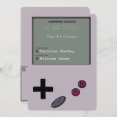 Unieke uitnodiging voor het uitzenden van een Ret (Voorkant / Achterkant)