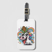 Unieke Unicorn Bagagelabel (Voorkant (verticaal))