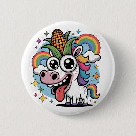 Unieke Unicorn Ronde Button 5,7 Cm