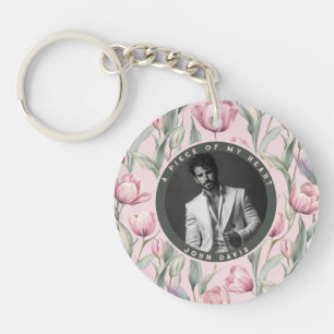Unieke Unieke Cadeaus Aangepaste Foto Tulp Sleutelhanger