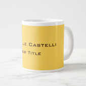 Unieke, unieke klassieke, eenvoudige plaat extra grote beker (Voorkant rechts)