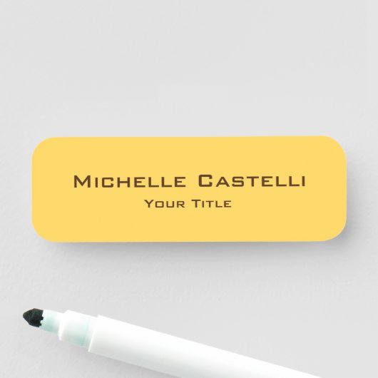 Unieke, unieke klassieke, eenvoudige plaat naamplaatje (In situ)