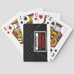 Unieke unieke monogram voor speciale vun-kleuren - pokerkaarten