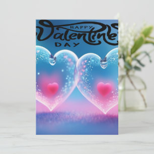 Unieke Valentijn Abstract Kleurrijke En Levendige Feestdagenkaart