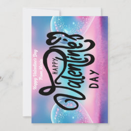 Unieke Valentijnsdag Abstract Kleurrijke En Levend Feestdagenkaart