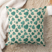 Unieke Valentijnsdag Waterverf Groene Hart Kussen (Deken)