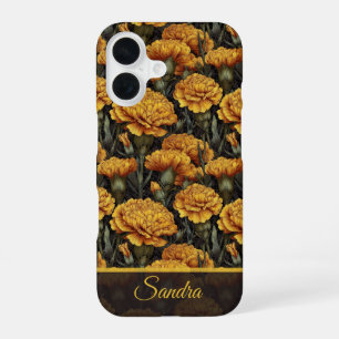 Unieke verjaardagscadeau Anjer Bloem Naam iPhone 16 Hoesje
