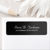 Unieke verloopDark Gray Script Handschrift Etiket (Insitu)