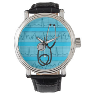Unieke verpleegster horloge EKG strips ontwerp