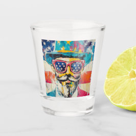 Unieke vierde juli shot glas