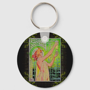 Unieke Vintage Absinthe Green Fairy Sleutelhanger