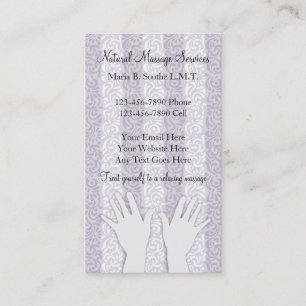 Unieke Visitekaartjes voor massage