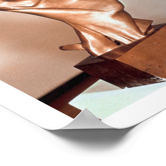 Unieke vormen van continuïteit in de ruimte, 1913  poster (Hoek)