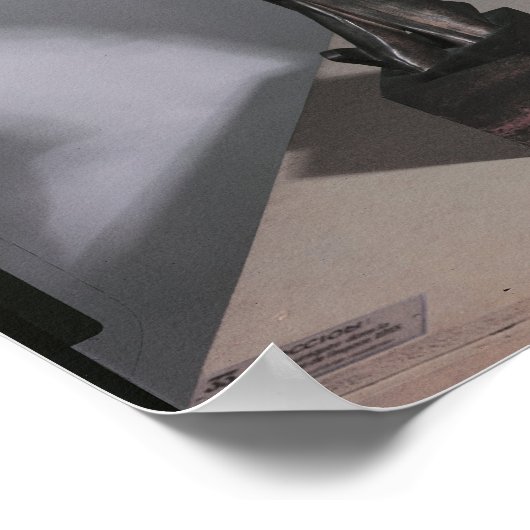 Unieke vormen van continuïteit in de ruimte, 1913 poster (Hoek)