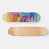 Unieke Waterverf skateboard (Horizontaal)